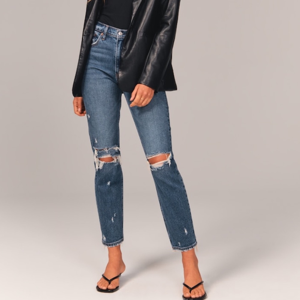 High rise mom jeans